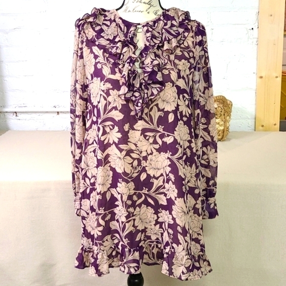 Zara Dresses & Skirts - - ZARA Dress Ruffled Floral Size Medium
